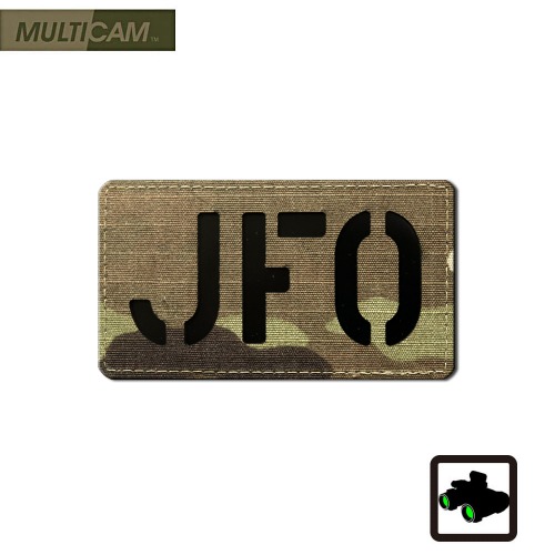 JFO 콜싸인패치_IR필름블랙 / 멀티캠커버/솔리드커버 (8 x 4.5cm)
