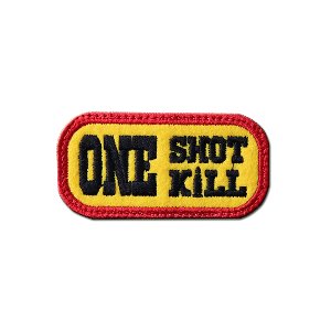 원샷원킬_타이포_One Shot One Kill Typo_자수패치_/No.0398